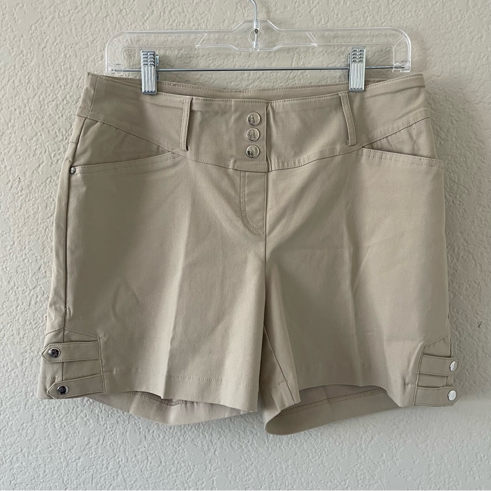 Rekucci Women’s Ease Into Comfort Stretchable Pull-On Slimming Tab Short Size 10